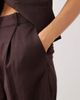 Mango Mango Avocado tailored bermuda shorts in brown - part of a set - 3