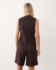 Mango Mango Avocado tailored bermuda shorts in brown - part of a set - 4