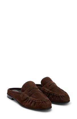 MANGO MANGO Backless Leather Loafer