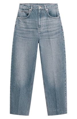MANGO MANGO Balloon High Waist Ankle Tapered Jeans