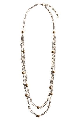 MANGO MANGO Bead Detail Layered Necklace