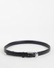 Mango Mango belt with silver-tone buckle in black - 1