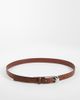 Mango Mango belt with silver buckle in chocolate-Brown - 1