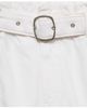 MANGO MANGO Belted Denim Shorts - 5