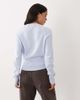 Mango Mango belted knit sweater in pale blue - 4