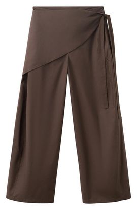 MANGO MANGO Belted Wide Leg Pants