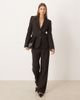 Mango Mango Bergen tailored classic blazer in brown - part of a set - 2