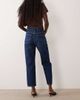 Mango Mango Blanca cropped straight leg jeans in dark blue - 2