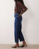 Mango Mango Blanca cropped straight leg jeans in dark blue - 3