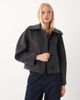 Mango Mango bomber jacket in navy plaid - 2