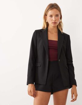 Mango Mango Boreal tailored blazer in black - part of a set