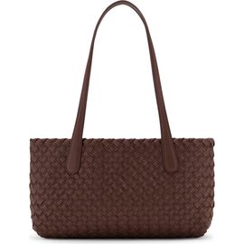 MANGO MANGO Braided Faux Leather Tote Bag