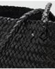 MANGO MANGO Braided Woven Leather Shopper Bag - 5