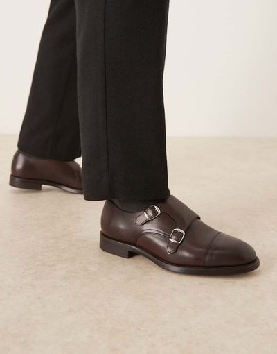 Mango Mango buckle detail brogue in brown