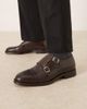 Mango Mango buckle detail brogue in brown - 3