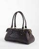 Mango Mango buckle detail shoulder bag in chocolate-Brown - 4