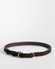 Mango Mango buckle detail skinny belt in chocolate-Brown - 1
