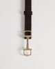 Mango Mango buckle detail skinny belt in chocolate-Brown - 2
