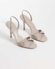 Mango Mango buckle detail stiletto heel sandals in pink - 2