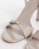 Mango Mango buckle detail stiletto heel sandals in pink - 3