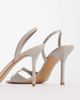 Mango Mango buckle detail stiletto heel sandals in pink - 4