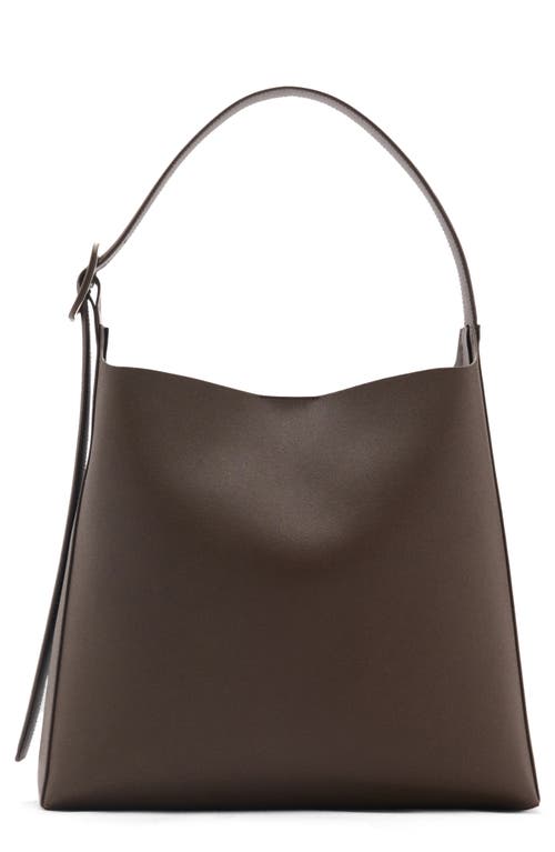 MANGO MANGO Buckled Faux Leather Shopper Bag