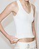 MANGO MANGO Button Sleeveless Rib Sweater - 1