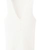 MANGO MANGO Button Sleeveless Rib Sweater - 4