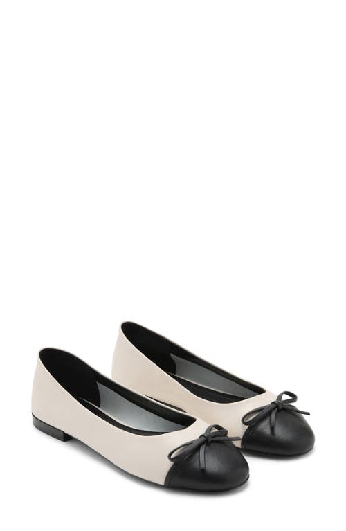 MANGO MANGO Cap Toe Ballet Flat
