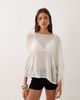 Mango Mango cape top in white - 1