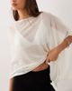 Mango Mango cape top in white - 2