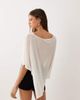 Mango Mango cape top in white - 4