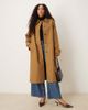 Mango Mango Capsule 100% cotton trench coat in tan-Neutral - 1