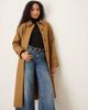 Mango Mango Capsule 100% cotton trench coat in tan-Neutral - 3