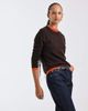 Mango Mango Capsule 100% wool crew neck sweater in brown-Red - 1