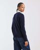 Mango Mango Capsule 100% wool crew neck sweater in navy - 4