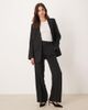 Mango Mango Capsule pleated front tailored straight leg pants in black - part of a set - 1