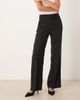 Mango Mango Capsule pleated front tailored straight leg pants in black - part of a set - 2