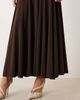 Mango Mango Capsule sculpt high neck maxi dress in brown - 4