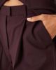 Mango Mango Capsule tailored pleat front relaxed fit pants in plum - part of a set - 3
