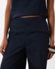 Mango Mango Carla linen mix denim pants in indigo - part of a set-Blue - 3