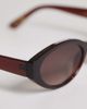 Mango Mango cat eye oval sunglasses in brown - 2