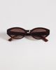 Mango Mango cat eye oval sunglasses in brown - 3