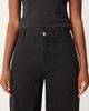 Mango Mango Catherin raw hem straight leg jeans in black - 4