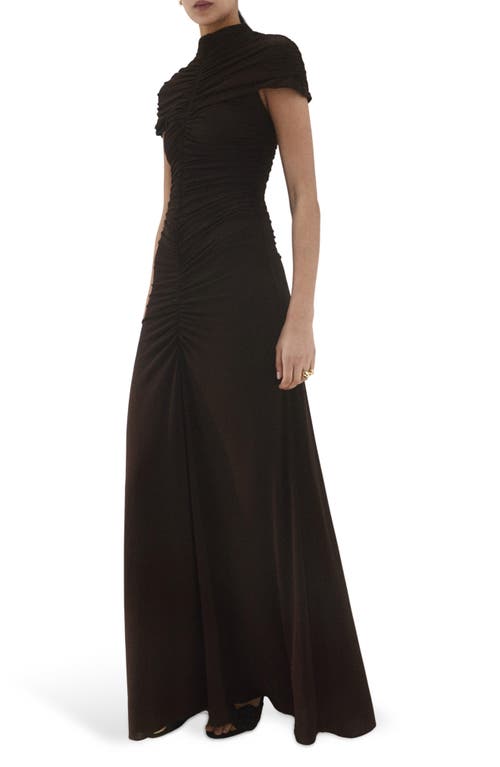 MANGO MANGO Center Ruched Gown