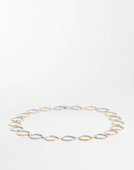 Mango Mango chain belt in silver tone and gold tone