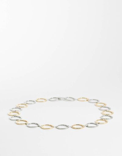 Mango Mango chain belt in silver tone and gold tone
