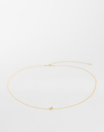 Mango Mango chain belt with diamante accent in gold