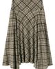 MANGO MANGO Check Asymmetric Maxi Skirt - 1