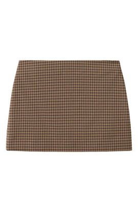 MANGO MANGO Check Miniskirt